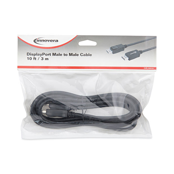 DisplayPort Cable, 10 ft, Black