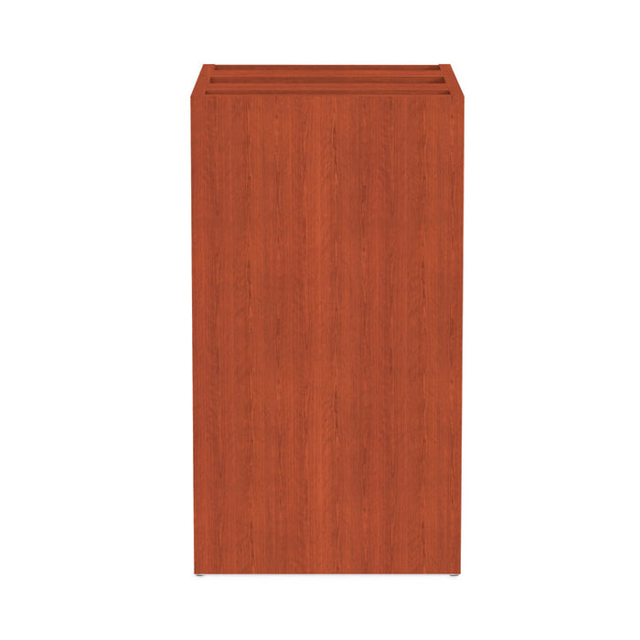 Alera Valencia Series Full Pedestal File, Left/Right, 3-Drawers Box/Box/File, Legal/Letter, Medium Cherry, 15.63"x20.5"x28.5"
