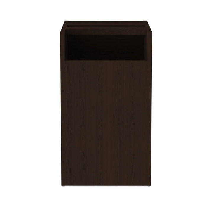 Alera Valencia Series Full Pedestal File, Left or Right, 2 Legal/Letter-Size File Drawers, Espresso, 15.63" x 20.5" x 28.5"