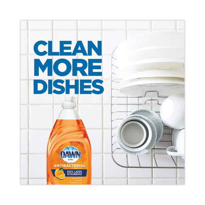 Ultra Antibacterial Dishwashing Liquid, Orange Scent, 38 oz Bottle