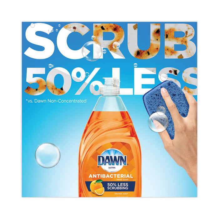 Ultra Antibacterial Dishwashing Liquid, Orange Scent, 38 oz Bottle
