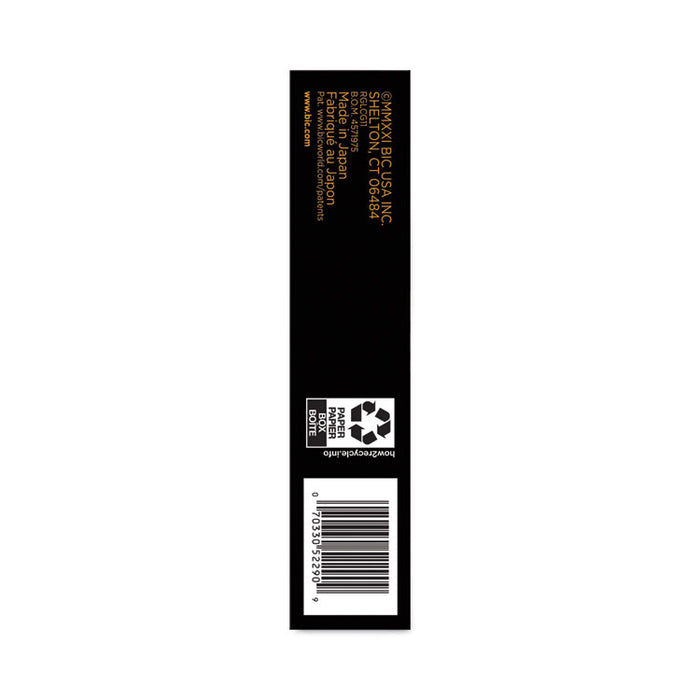 Gel-ocity Quick Dry Gel Pen, Retractable, Medium 0.7 mm, Black Ink, Black Barrel, Dozen