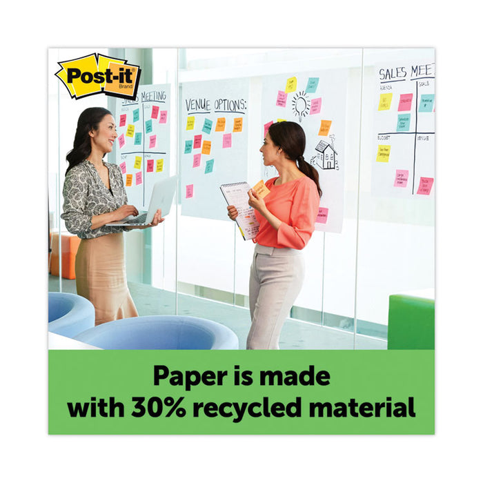 Vertical-Orientation Self-Stick Easel Pads, Unruled, (30) White 25" x 30" Sheets, 6/Carton