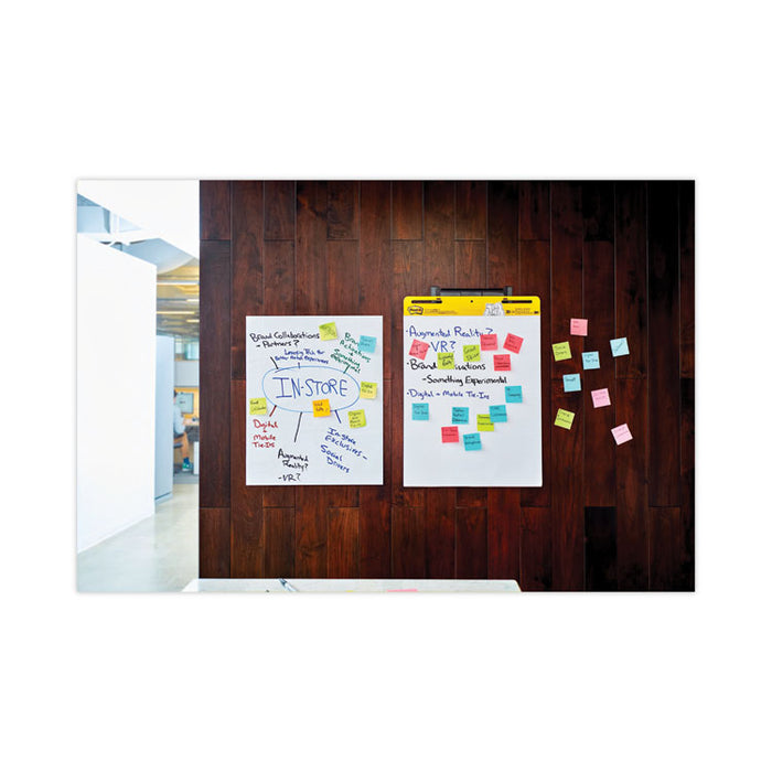 Vertical-Orientation Self-Stick Easel Pads, Unruled, (30) White 25" x 30" Sheets, 6/Carton