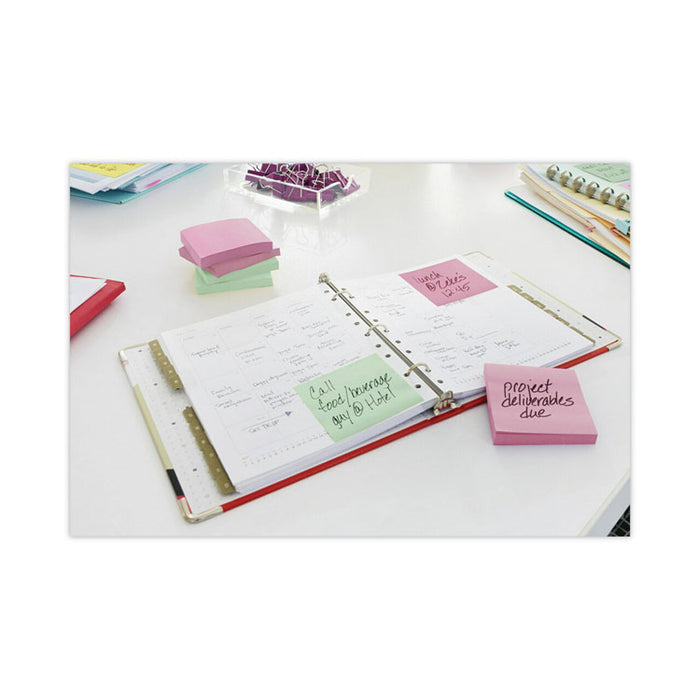 Original Pads in Beachside Cafe Collection Colors, 3" x 3", 100 Sheets/Pad, 12 Pads/Pack
