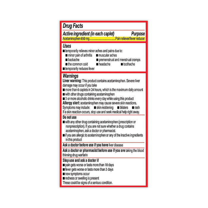 8-Hour Arthritis Pain Extended Release Tablets, 650 mg, 290/Bottle