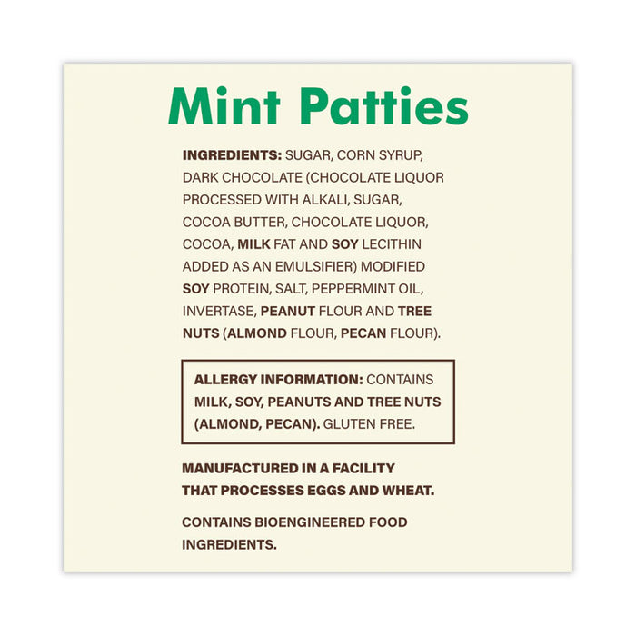 Mint Patties,175 Individually Wrapped, 3 lb Bag