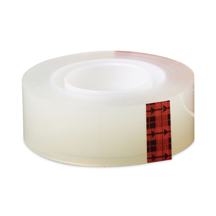 Transparent Tape, 1" Core, 0.75" x 36 yds, Transparent, 6/Pack