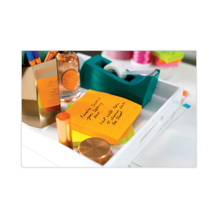 Pads in Energy Boost Collection Colors, Note Ruled, 4" x 4", 90 Sheets/Pad, 6 Pads/Pack
