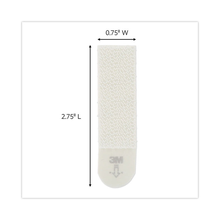 Damage-Free Hanging Picture Hanging Strip Pairs, Holds Up to 2.5 lb, Medium: 0.75" x 2.75", White, 4/Set, 50 Sets/Carton