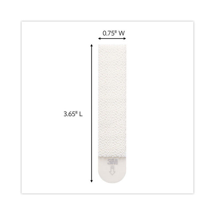 Damage-Free Hanging Picture Hanging Strip Pairs, Holds Up to 3.75 lb, Large: 0.75" x 3.65", White, 120/Pack