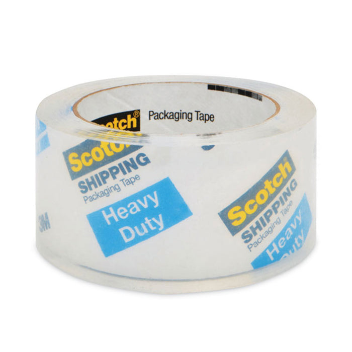 Packaging Tape Dispenser with Two Rolls of Tape, 3" Core, For Rolls Up to 2" x 60 yds, Red