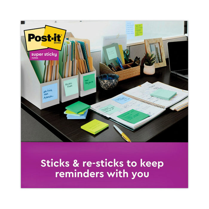 Recycled Notes in Oasis Collection Colors, 3 x 3, 90 Sheets/Pad, 12 Pads/Pack