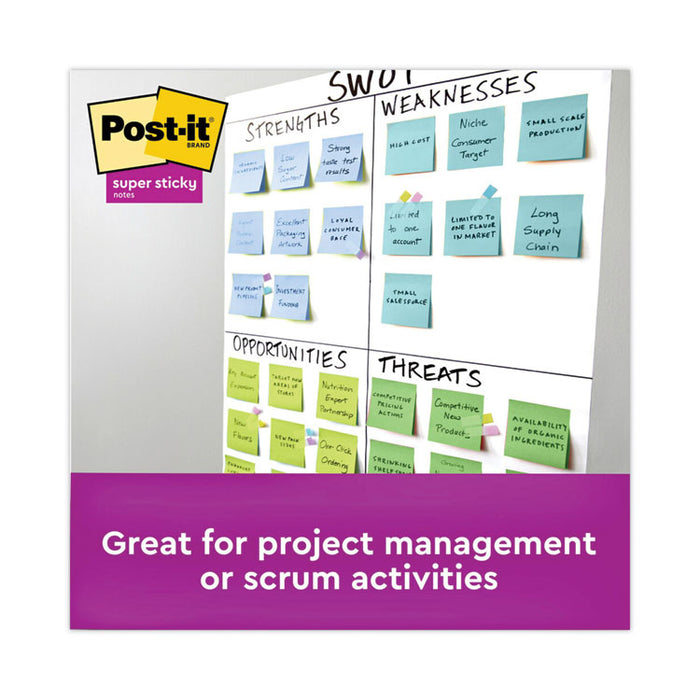 Recycled Notes in Oasis Collection Colors, 3 x 3, 90 Sheets/Pad, 12 Pads/Pack