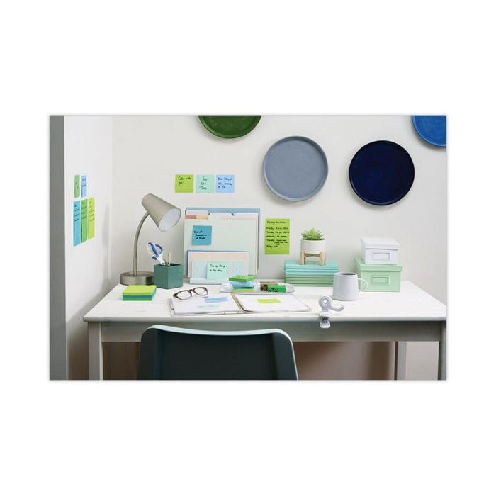 Recycled Notes in Oasis Collection Colors, 3 x 3, 90 Sheets/Pad, 12 Pads/Pack