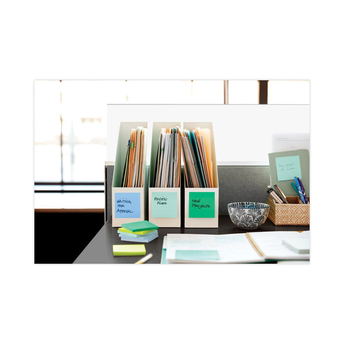 Recycled Notes in Oasis Collection Colors, 3 x 3, 90 Sheets/Pad, 12 Pads/Pack