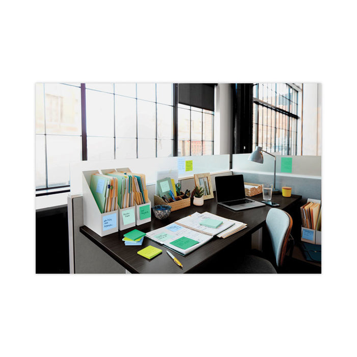Recycled Notes in Oasis Collection Colors, 3 x 3, 90 Sheets/Pad, 12 Pads/Pack