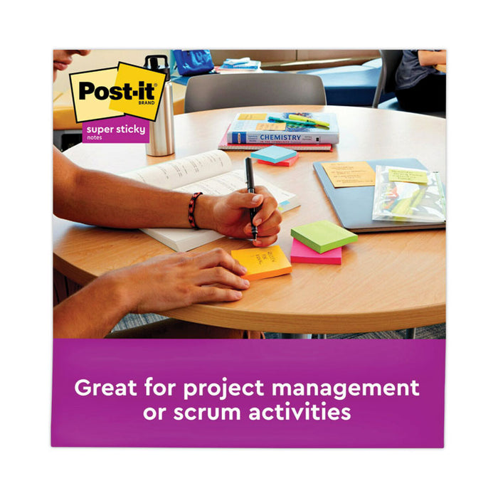 Pads in Energy Boost Collection Colors, 3" x 3", 90 Sheets/Pad, 12 Pads/Pack