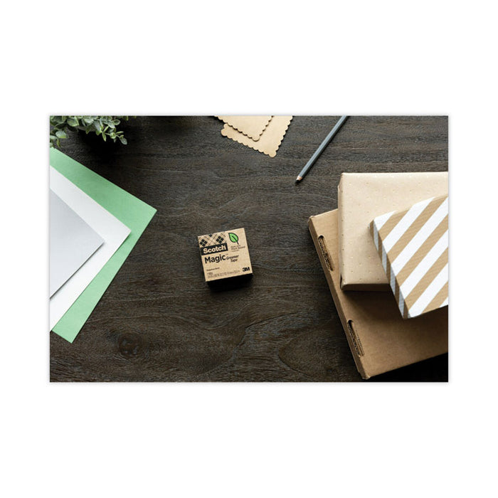 Magic Greener Tape, 1" Core, 0.75" x 75 ft, Clear, 10/Pack