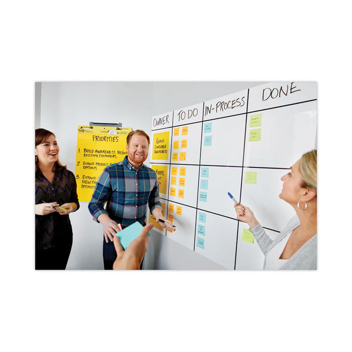 Dry Erase Surface, Laminate Film, 72" x 7 mil x 48", White