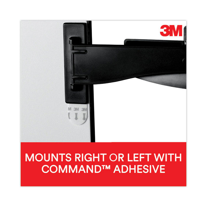 Swing Arm Copy Clip Document Holder, Holds Up to 30 Legal Size Sheets, Plastic, Black/Silver Clip