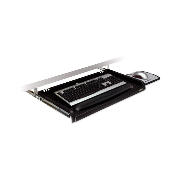 Under Desk Keyboard Drawer, 23w x 14d, Black