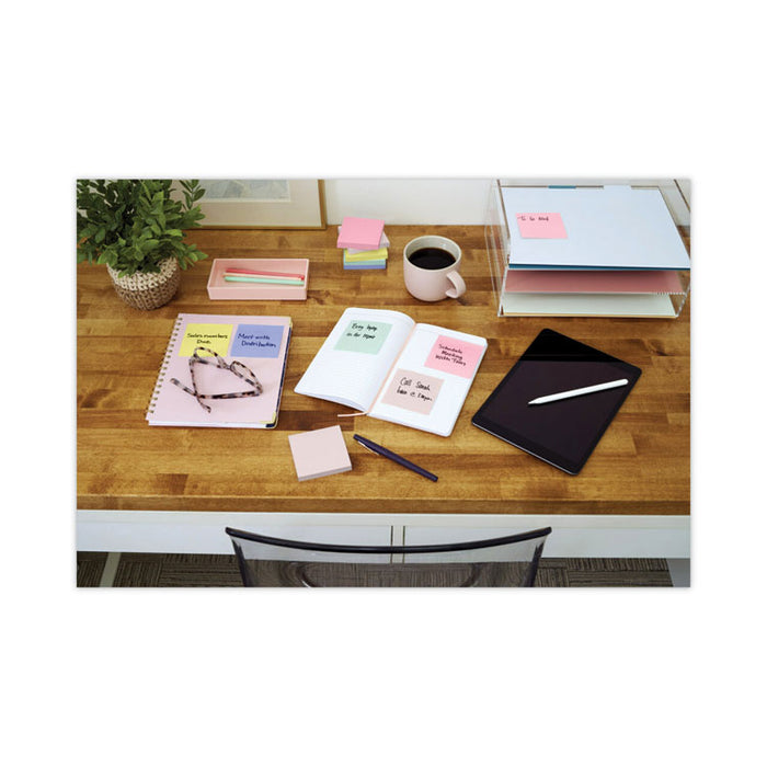 Original Recycled Pop-up Notes, 3 x 3, Sweet Sprinkles Collection Colors, 100 Sheets/Pad, 12 Pads/Pack