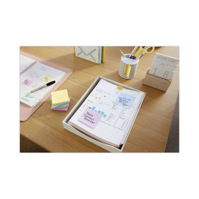 Original Recycled Pop-up Notes, 3 x 3, Sweet Sprinkles Collection Colors, 100 Sheets/Pad, 12 Pads/Pack