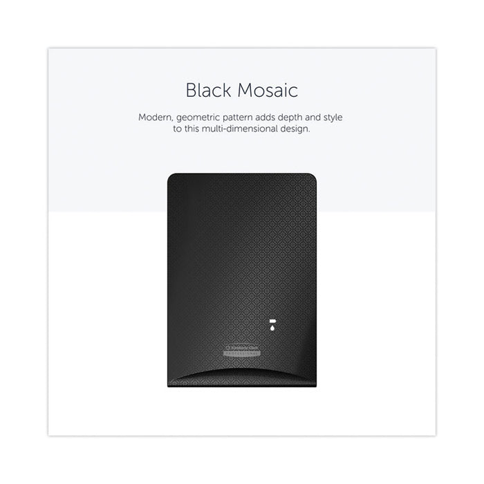 ICON Faceplate for Automatic Soap and Sanitizer Dispenser, 8.25 x 22 x 12.12, Black Mosaic