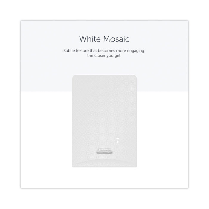 ICON Faceplate for Automatic Soap and Sanitizer Dispenser, 8.25 x 22 x 12.12, White Mosaic