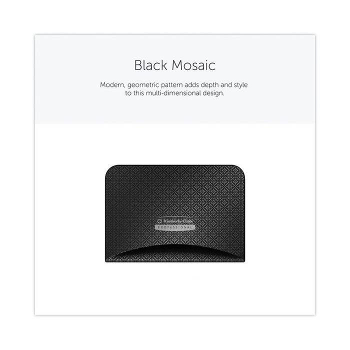 ICON Faceplate for Coreless Standard Roll Toilet Paper Dispenser, 4.25 x 6 x 1.5, Black Mosaic
