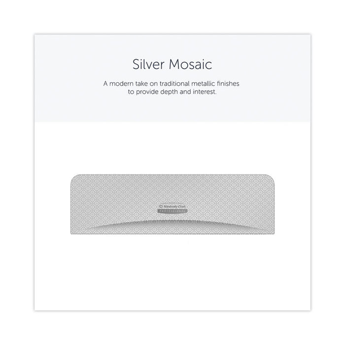 ICON Faceplate for Coreless Standard Roll Toilet Paper Dispenser, 3.56 x 12 x 1.5, Silver Mosaic