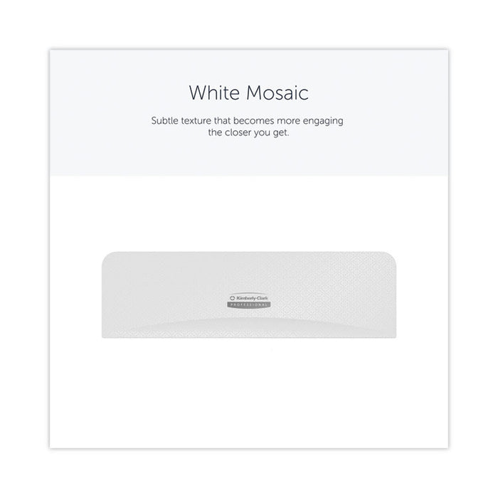 ICON Faceplate for Coreless Standard Roll Toilet Paper Dispenser, 3.56 x 12 x 1.5, White Mosaic
