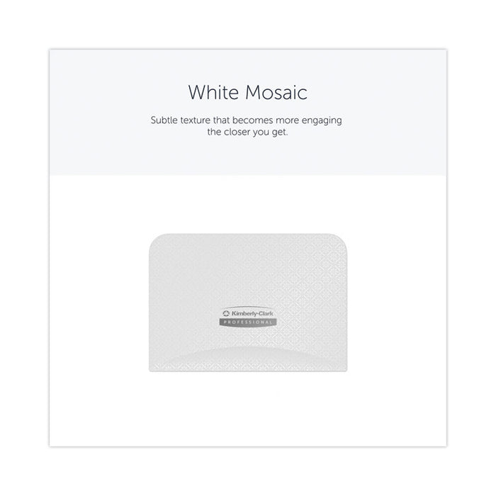 ICON Faceplate for Coreless Standard Roll Toilet Paper Dispenser, 4.25 x 6 x 1.5, White Mosaic
