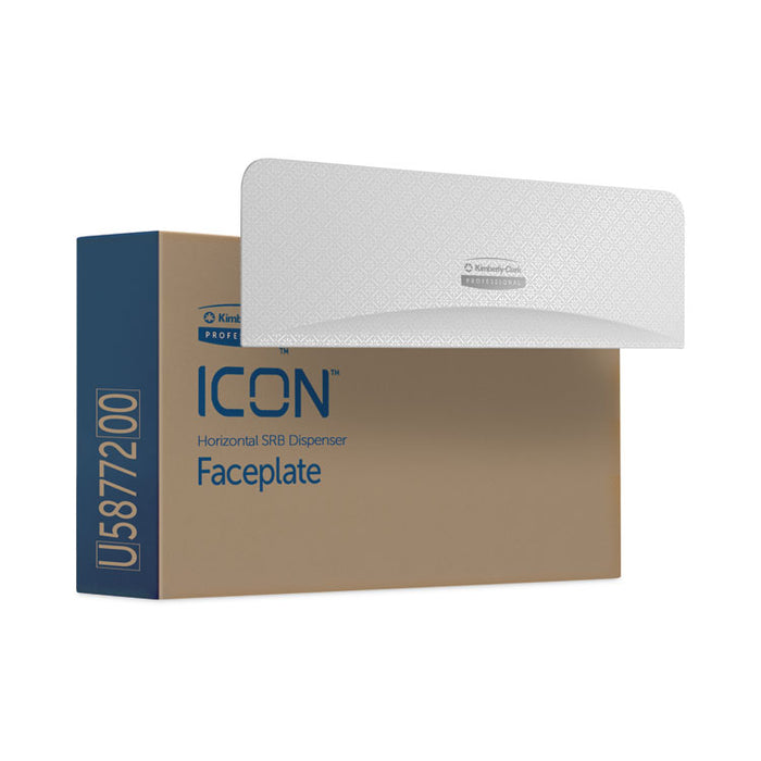 ICON Faceplate for Coreless Standard Roll Toilet Paper Dispenser, 3.56 x 12 x 1.5, White Mosaic