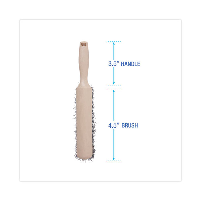 Counter Brush, Black Polypropylene, 4.5" Brush, 3.5" Tan Plastic Handle