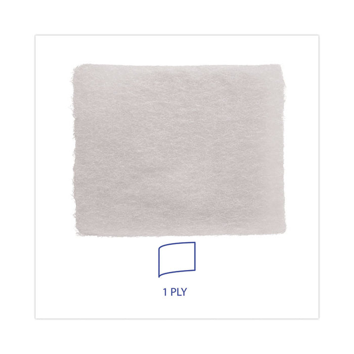 TrapEze Disposable Dusting Sheets, 5" x 125 ft, White, 250 Sheets/Roll, 2 Rolls/Carton