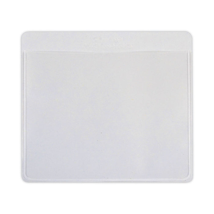Self-Adhesive Labeling Pockets, Top Load, 3.75 x 3, Clear, 25/Pack