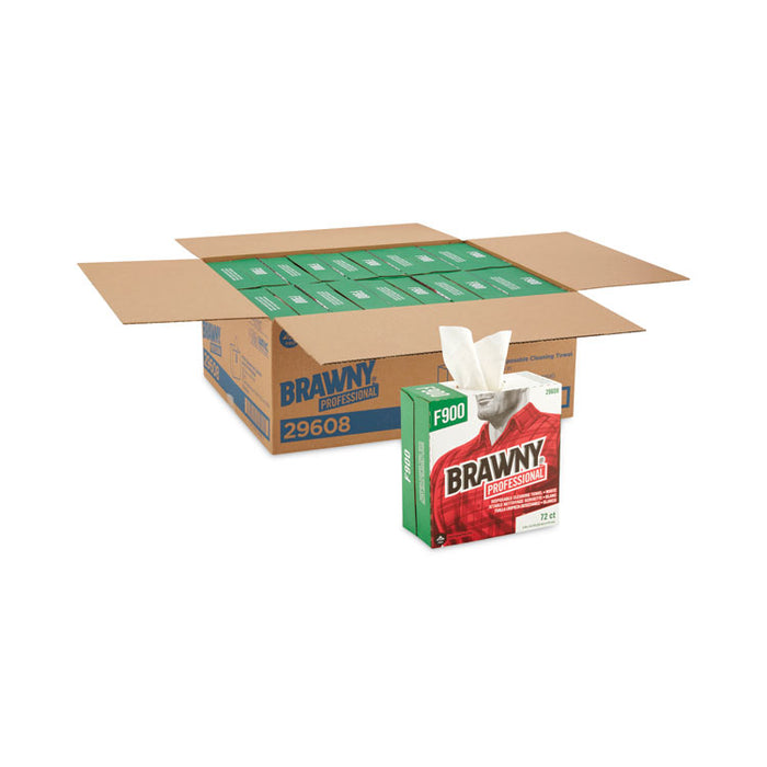 FLAX 900 Heavy Duty Cloths, 9 x 16.5, White, 72/Box