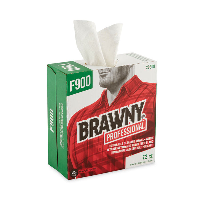 FLAX 900 Heavy Duty Cloths, 9 x 16.5, White, 72/Box