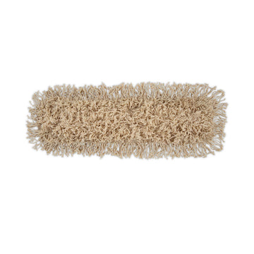 Industrial Dust Mop Head, Hygrade Cotton, 24 x 5, White
