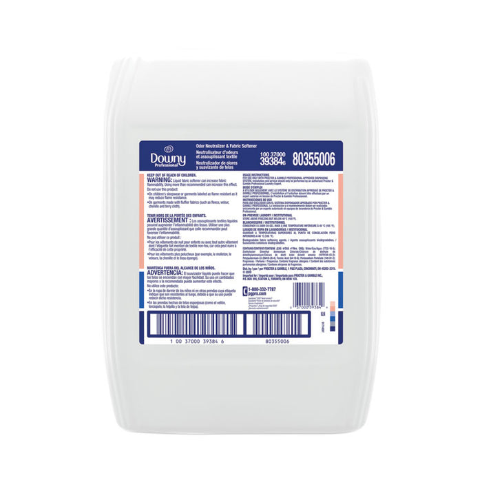 Downy Professional Odor Neutralizer and Fabric Softener, Fresh Scent, 5 gal Pail