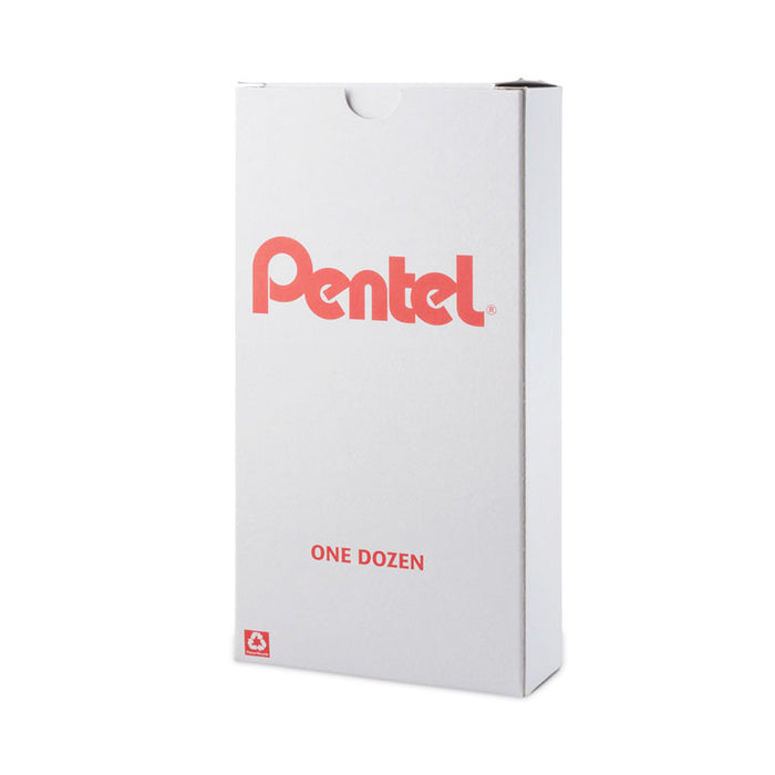 EnerGel Pearl Deluxe RTX Gel Pen, Retractable, Medium 0.7 mm, Blue Ink, Pearl White/Blue Barrel, Dozen