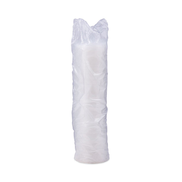 Lift n' Lock Plastic Hot Cup Lids, With Straw Slot, Fits 10 oz to 14 oz Hot Cups, Translucent, 100/Sleeve, 10 Sleeves/Carton