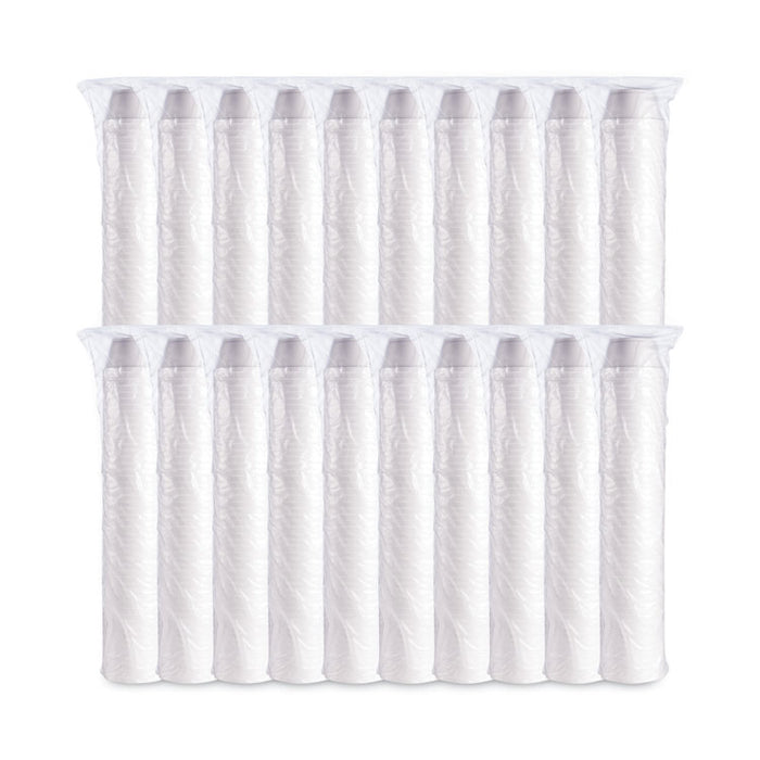 Foam Container, Extra Squat, 8 oz, White, 1,000/Carton