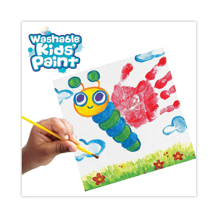 Washable Paint, 18 Assorted Colors, Interconnected 3 oz Cups