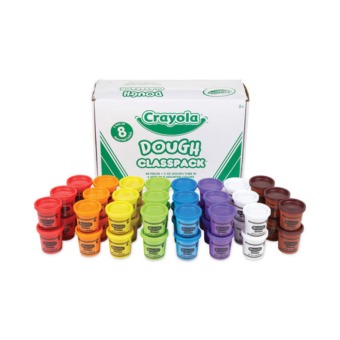 Dough Classpack, 3 oz, 8 Assorted Colors