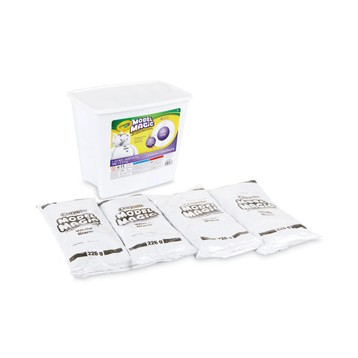 Model Magic Modeling Compound, 8 oz Packs, 4 Packs, White, 2 lbs
