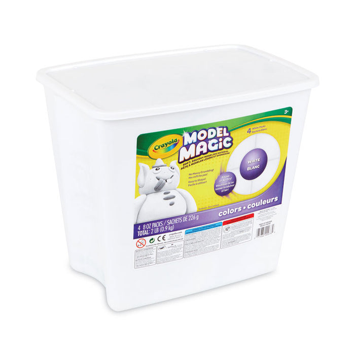 Model Magic Modeling Compound, 8 oz Packs, 4 Packs, White, 2 lbs