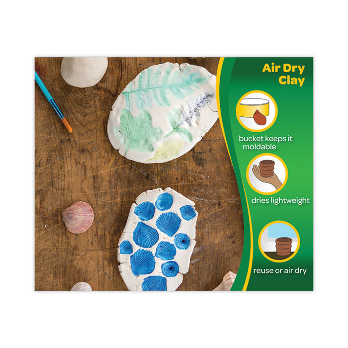 Air-Dry Clay, White, 25 lbs